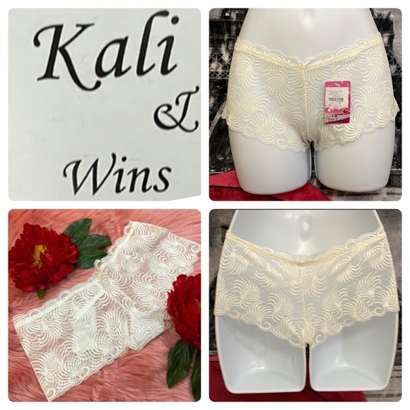 Cream Lace Underwear - Picture 1 of 9